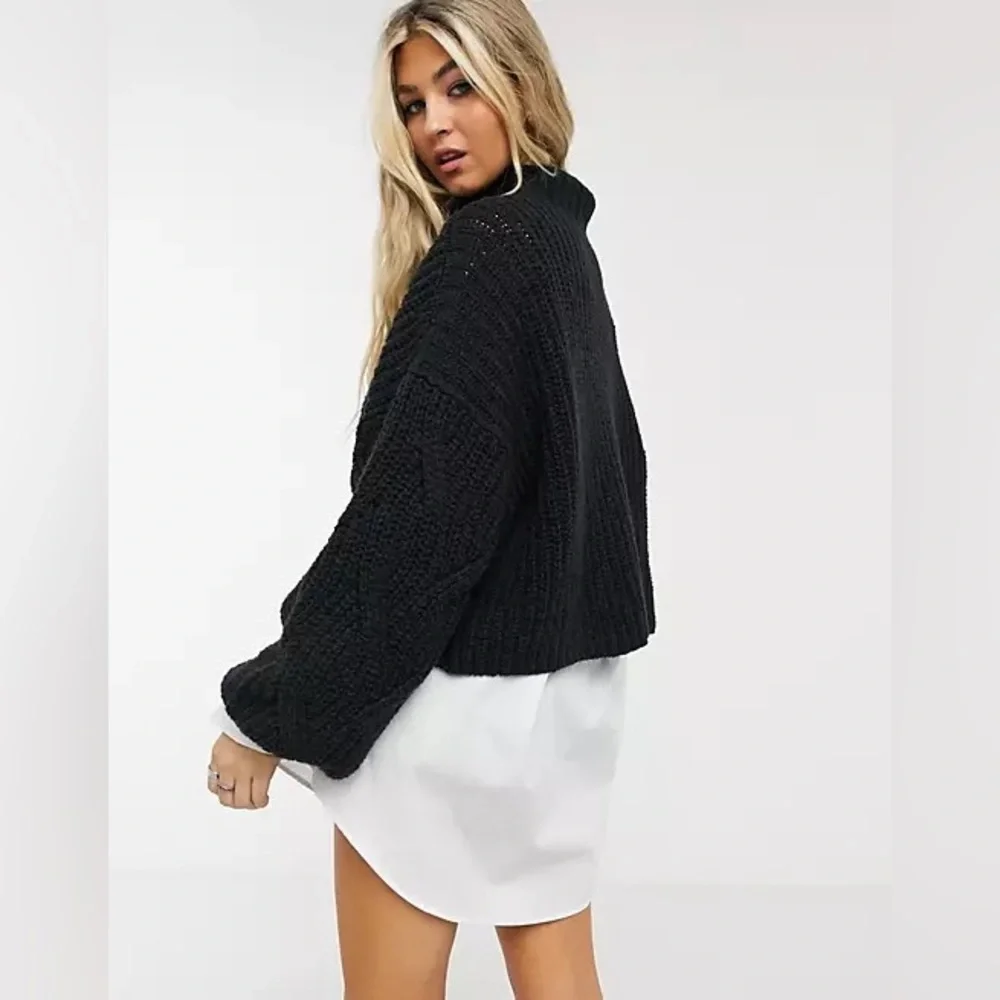 Free People Seasons of Change Sweater Black - Picture 4 of 7